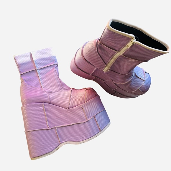 DEMONIA LAVENDER HOLOGRAM STACKERS MENS SIZE 10 - Picture 3 of 10